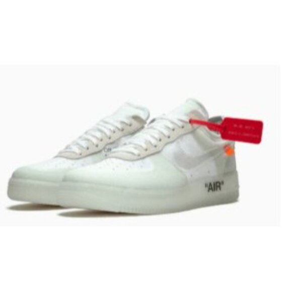 Nike x OFF-WHITE Air Force 1 Low Sneakers in The Ten - Picture 2 of 9
